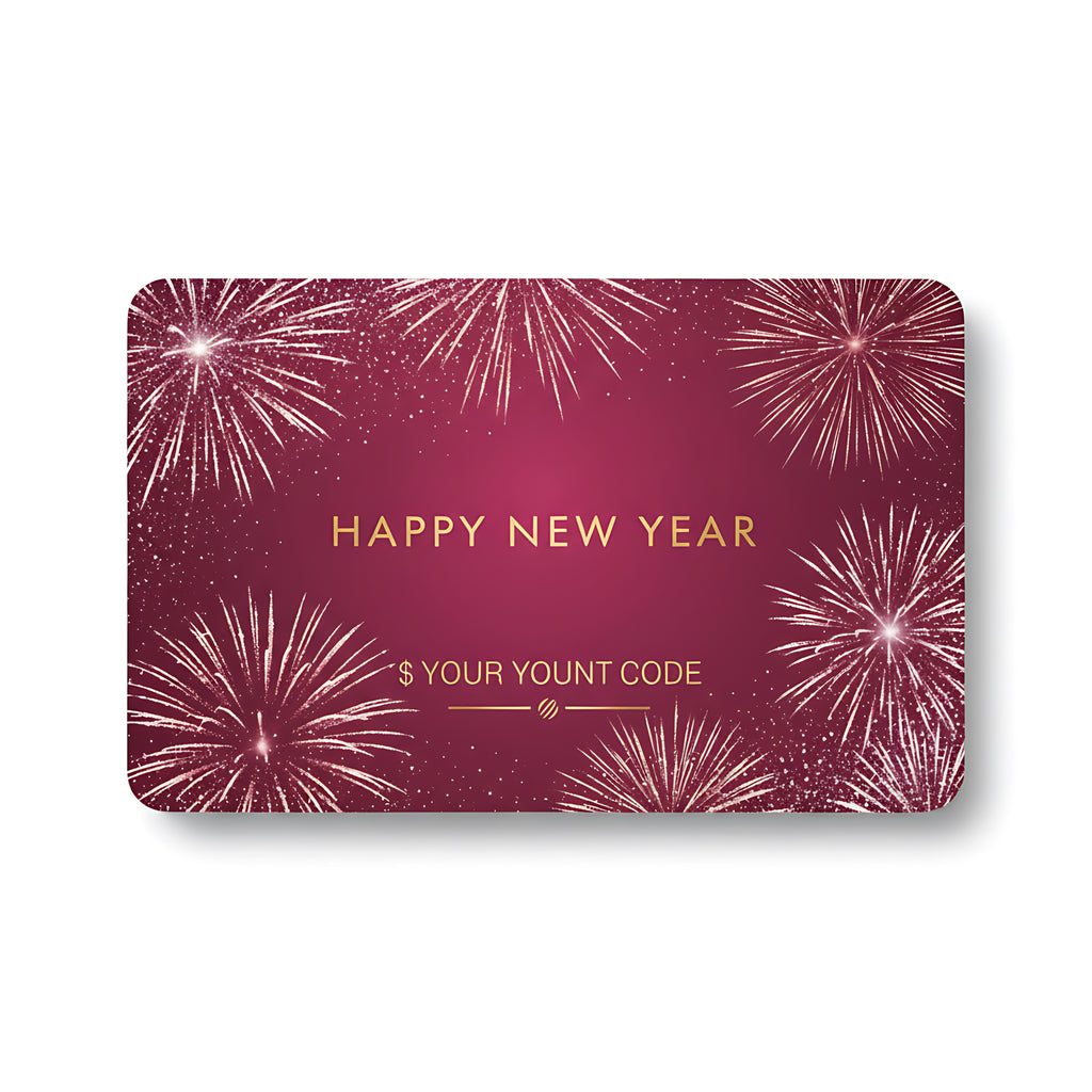 New Year Gift Card Celebration Voucher