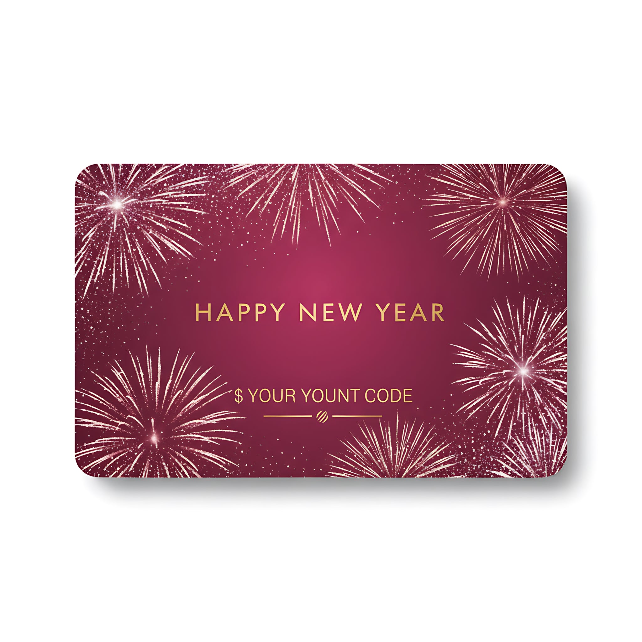 New Year Gift Card Celebration Voucher