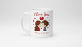 Romantic Ceramic Mug with “I Love You” Design