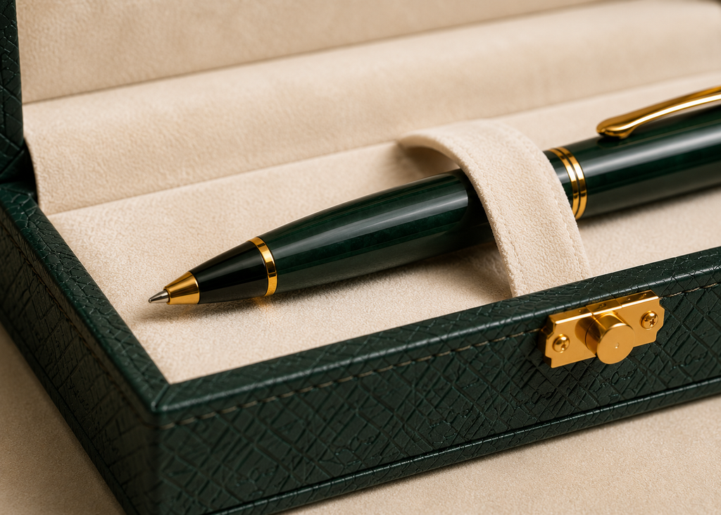 Luxury Emerald Green Pen Gift Set with Premium Presentation Box