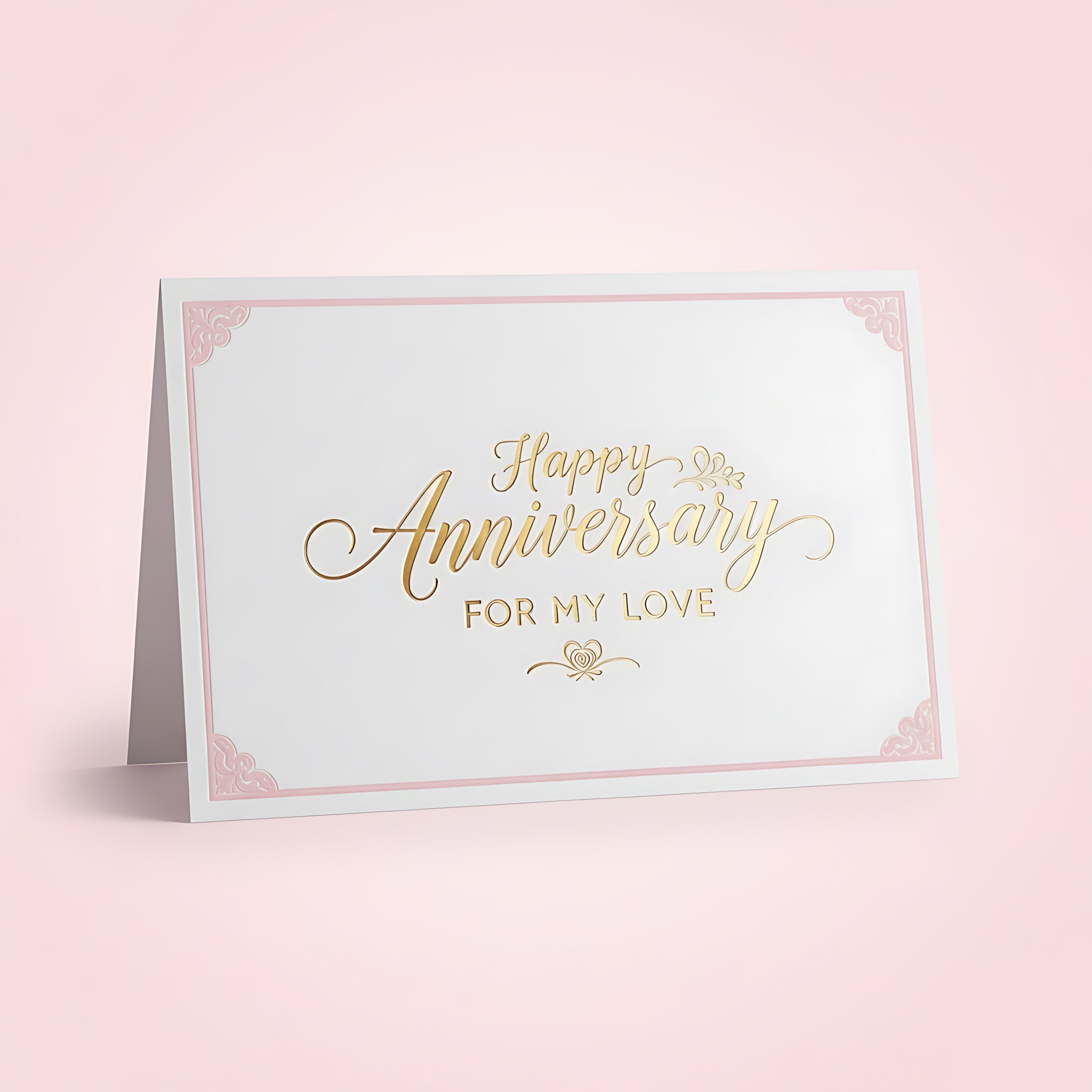Anniversary Gift Card Elegant Celebration Voucher