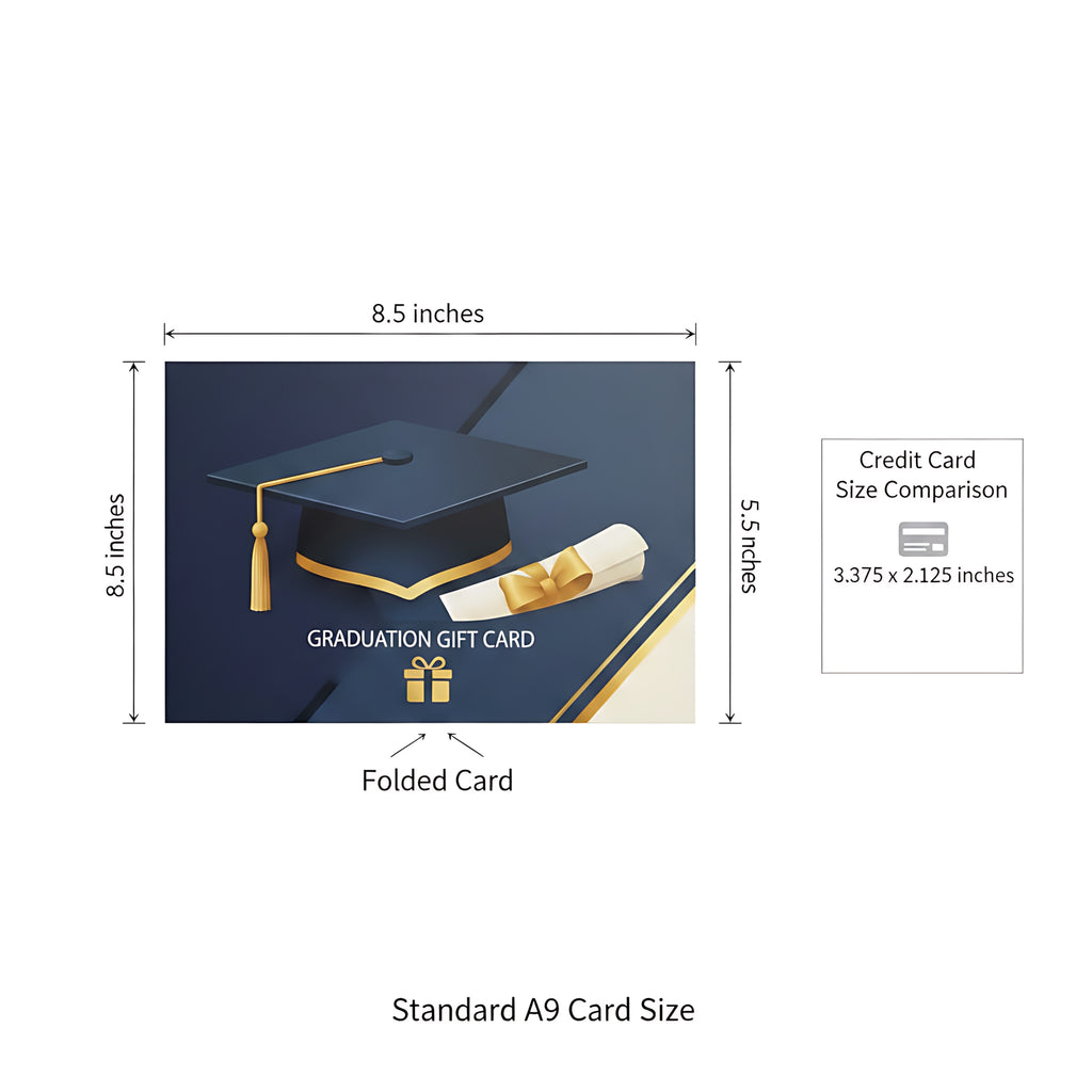 Graduation Gift Card Achievement Celebration Voucher