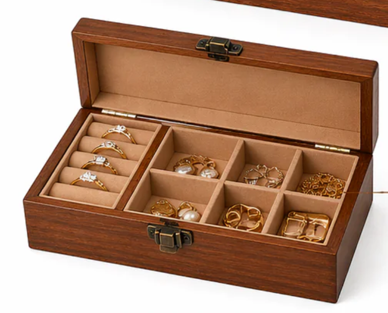 Personalised Wooden Keepsake Box with Engraved Design